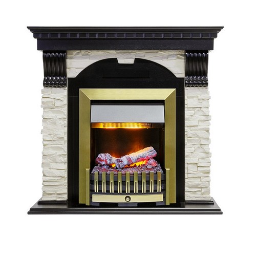 Dimplex Каминокомплект Dublin - Вегне - Сланец белый с очагом Danville Antique Brass FB2
