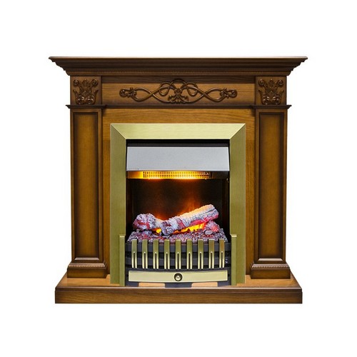 Dimplex Каминокомплект Verona - Дуб антик с очагом Danville Antique Brass FB2