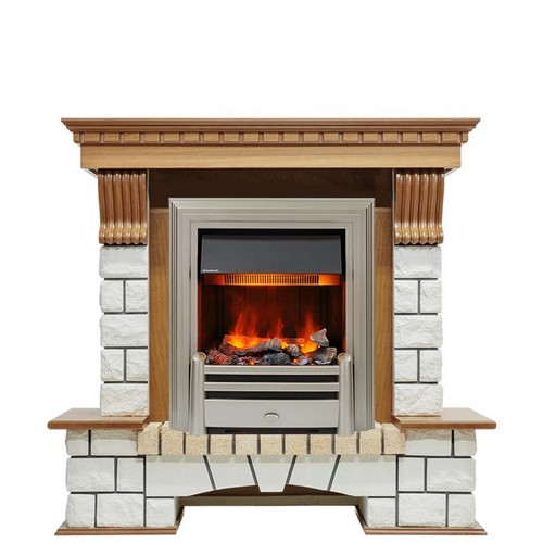 Dimplex Каминокомплект Pierre Luxe - Дуб - Белый (Высота 1050мм) с очагом Chesford