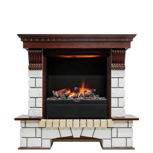 Dimplex Каминокомплект Pierre Luxe - Темный дуб - Белый (Высота 1040мм) с очагом Albany